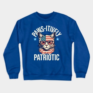 Patriotic Cat Crewneck Sweatshirt